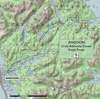 Cross Admiralty Canoe/Kayak Route